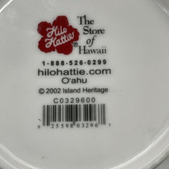 4 Collectible Hilo Hattie Mugs Souvenir Coffee Cups Hawaiian Tropical Hibiscus - Picture 7 of 12